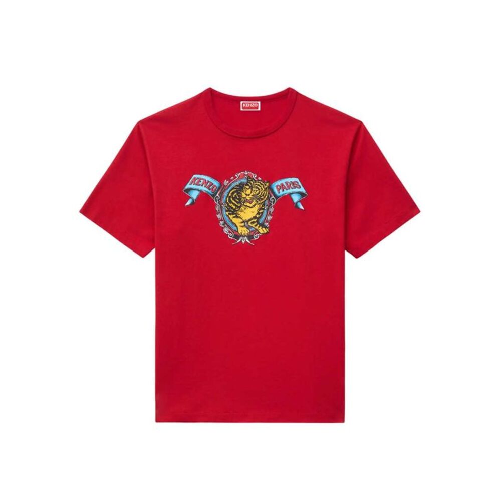 Kenzo Men `Kenzo Jumping Tiger` Cotton T-Shirt
